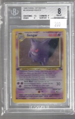 1999 Fossil 1st Edition 5 Gengar Holo R BGS 8